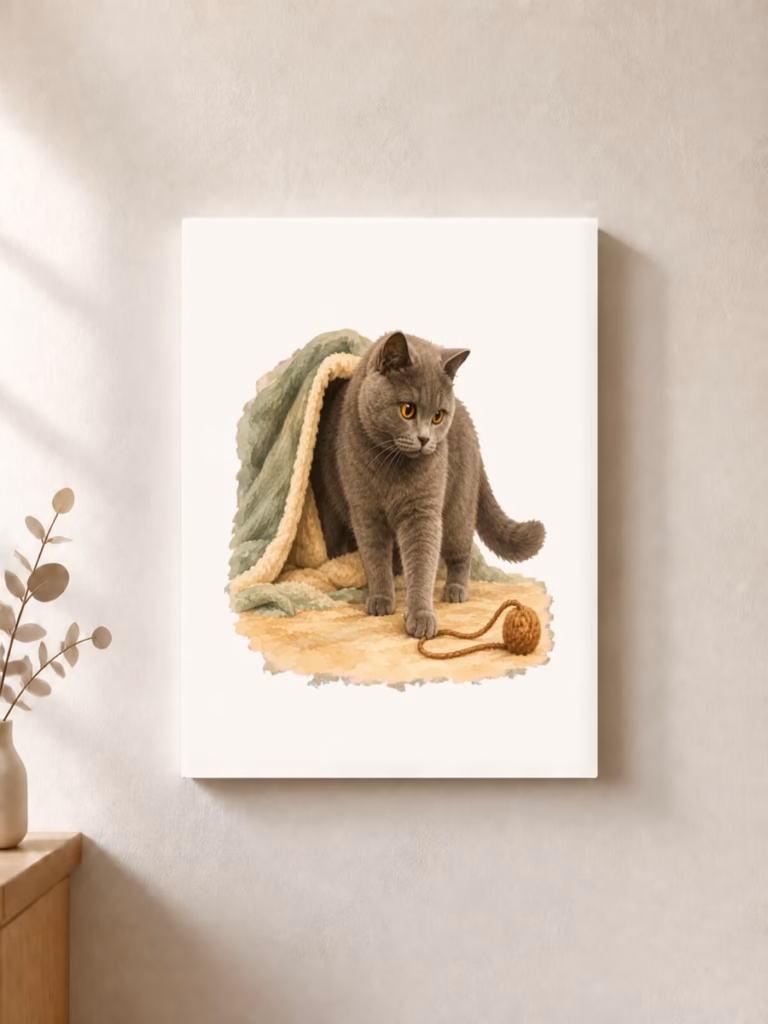 Casablanca vindt stap voor stap een thuis, canvas 30 × 30 cm